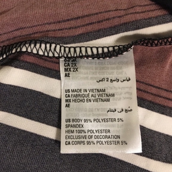 NEW Alfani Plus Size Blouse Stripe Tank Top Sleeveless Plus 2X - Picture 6 of 8